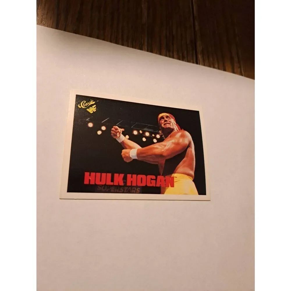 Vintage 1990 WWF Hulk Hogan Trading Card #102 Titan Sports Classic WWE